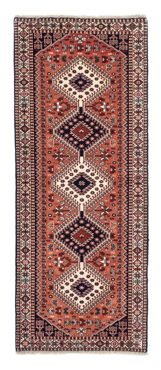 Alfombra de pasillo Alfombra persa - Nómada - 202 x 81 cm - rojo claro