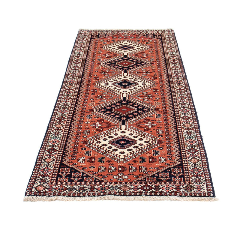 Alfombra de pasillo Alfombra persa - Nómada - 202 x 81 cm - rojo claro