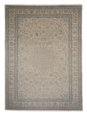 Alfombra Persa - Nain - Real - 350 x 245 cm - marrón claro