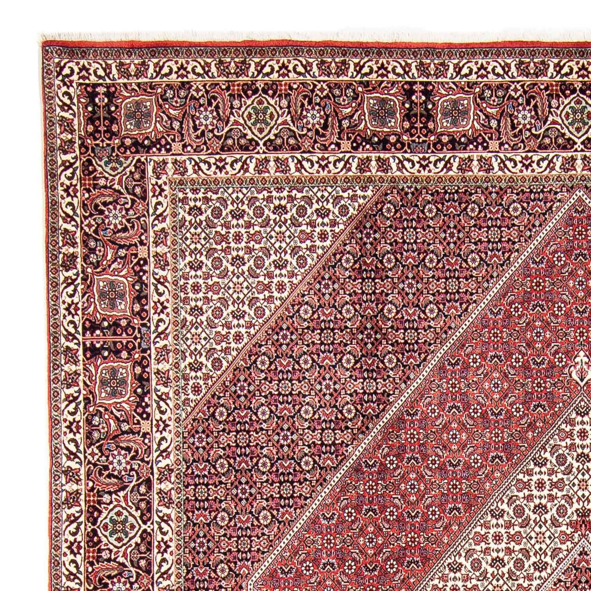 Alfombra persa - Bidjar - 312 x 248 cm - rojo claro
