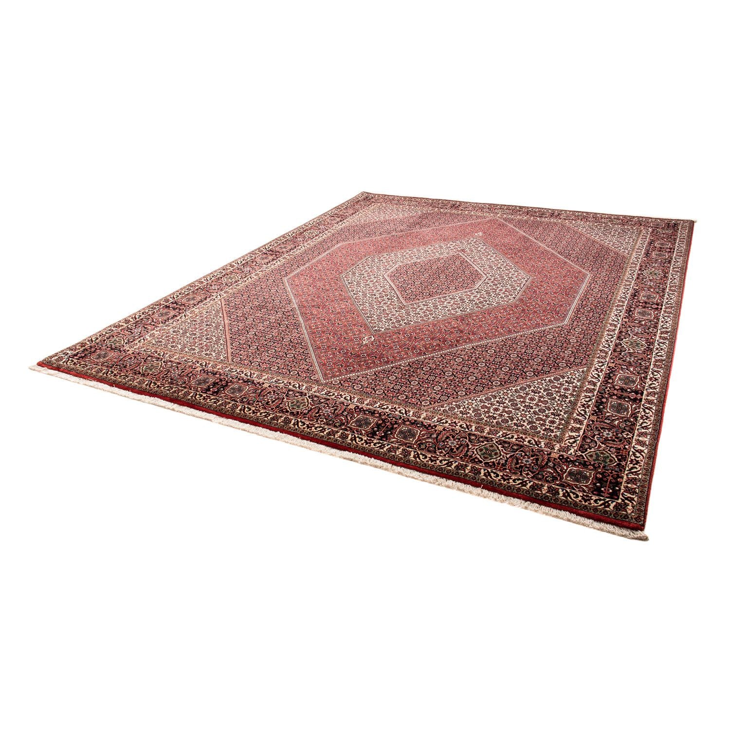 Alfombra persa - Bidjar - 312 x 248 cm - rojo claro