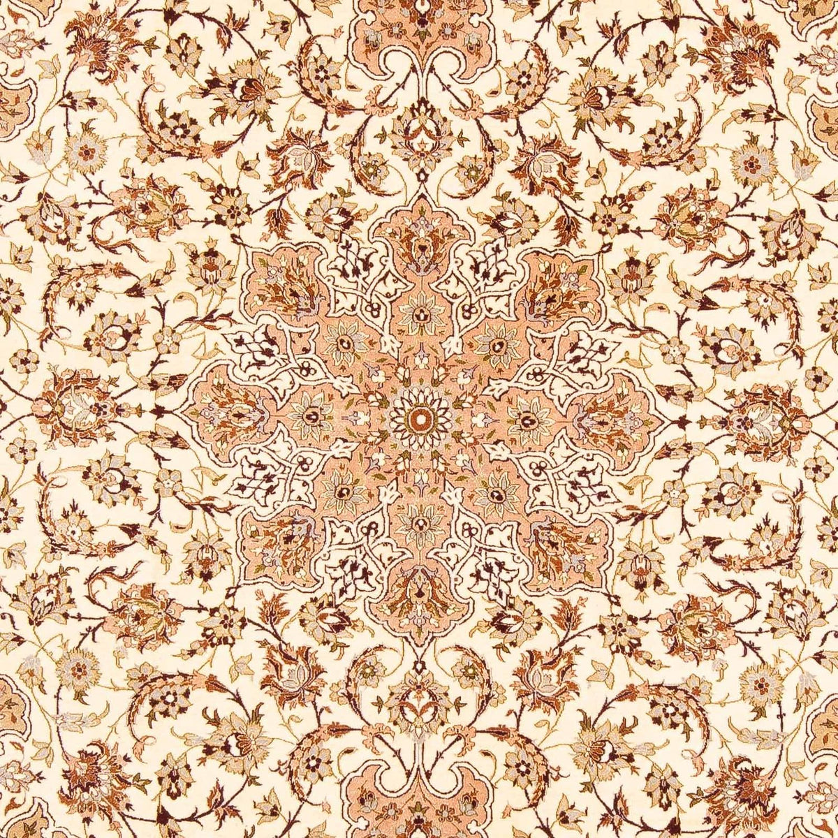 Alfombra Persa - Isfahan - Prima - 291 x 200 cm - marrón claro