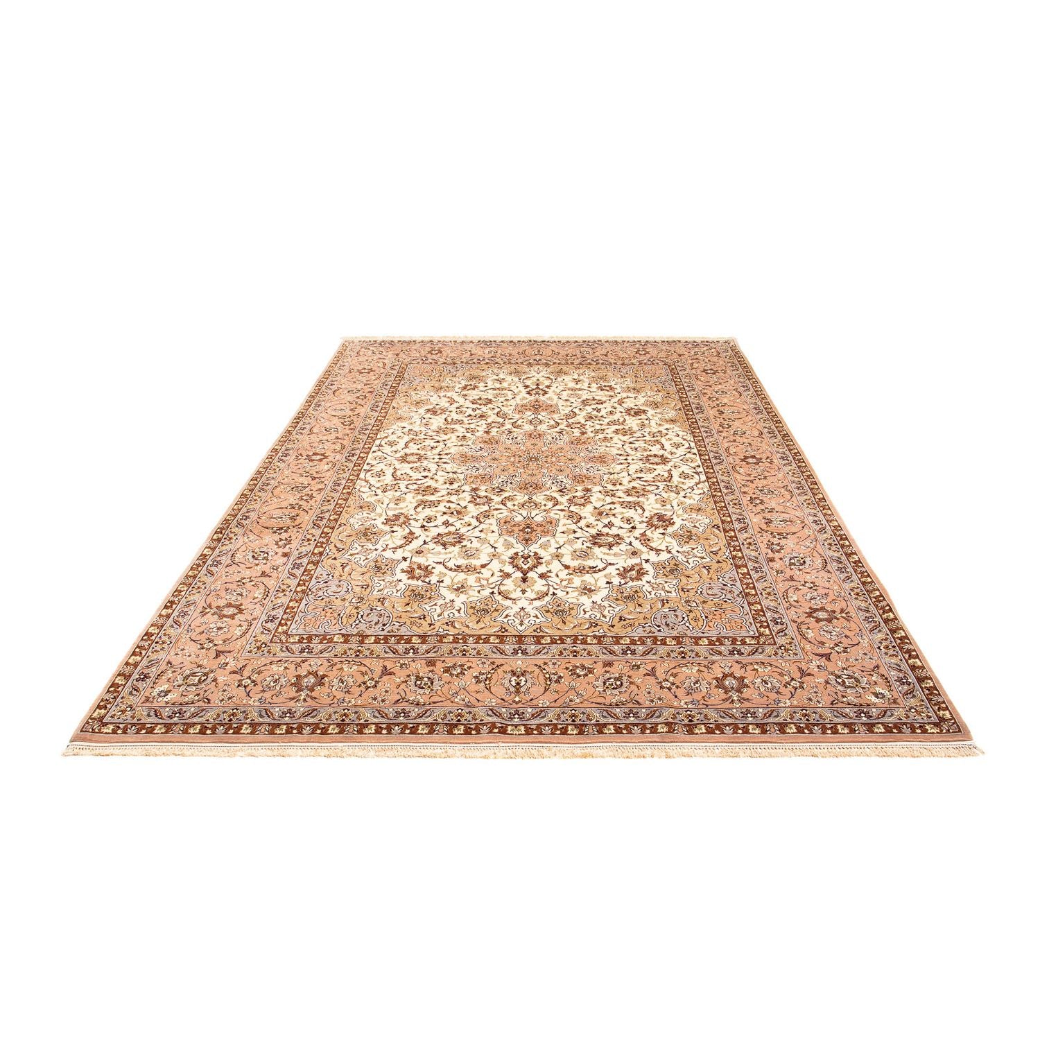 Alfombra Persa - Isfahan - Prima - 291 x 200 cm - marrón claro