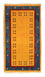 Alfombra de pasillo Alfombra Gabbeh - Loribaft Persa - 194 x 103 cm - oro