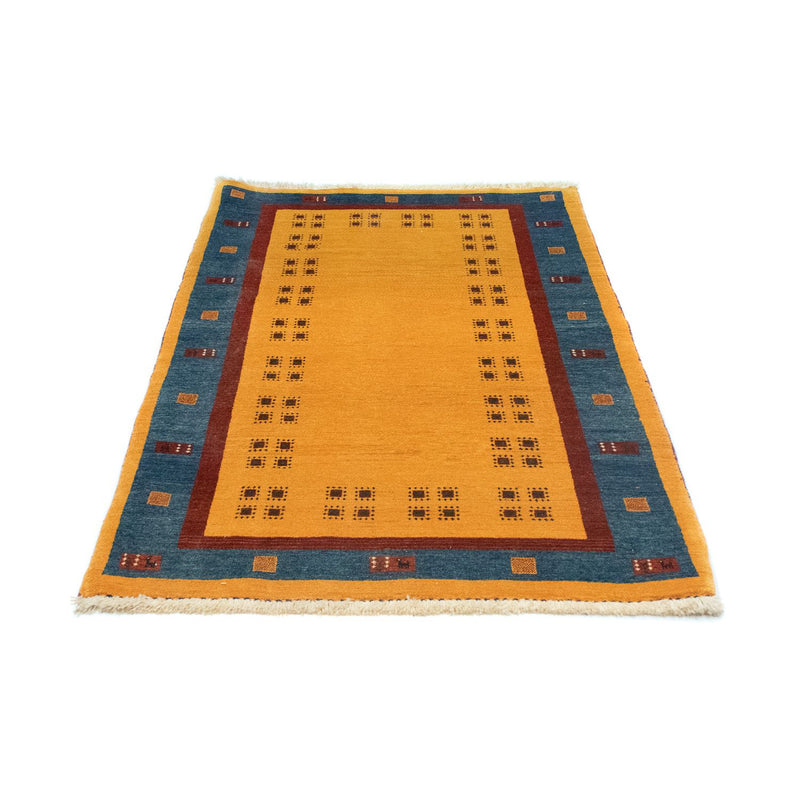 Alfombra de pasillo Alfombra Gabbeh - Loribaft Persa - 194 x 103 cm - oro