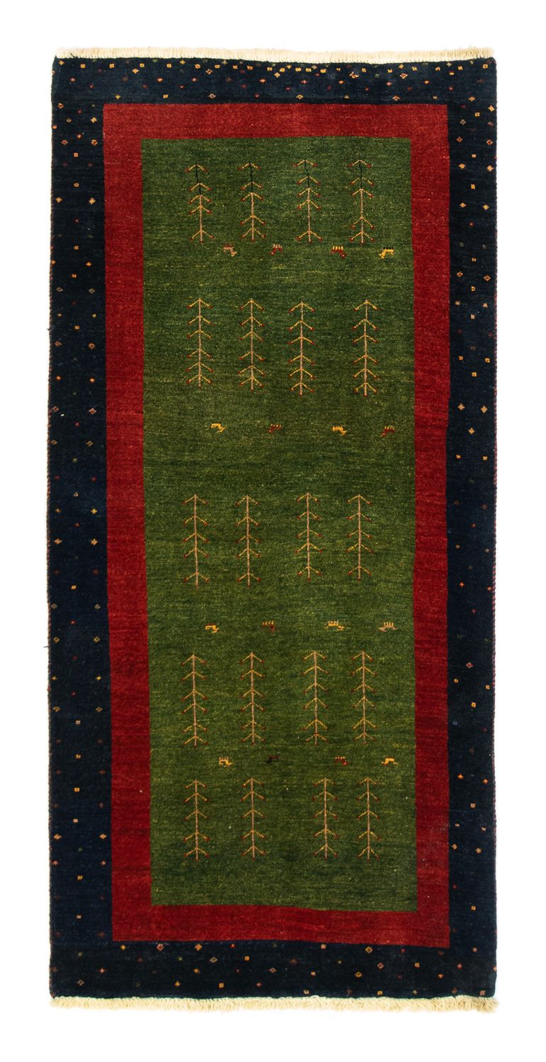 Alfombra de pasillo Alfombra Gabbeh - Loribaft Persa - 203 x 94 cm - multicolor