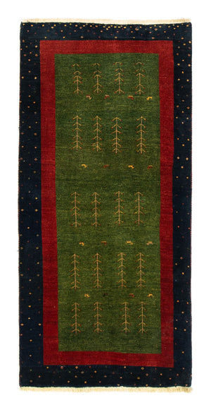 Alfombra de pasillo Alfombra Gabbeh - Loribaft Persa - 203 x 94 cm - multicolor