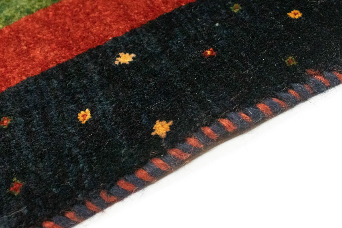 Alfombra de pasillo Alfombra Gabbeh - Loribaft Persa - 203 x 94 cm - multicolor