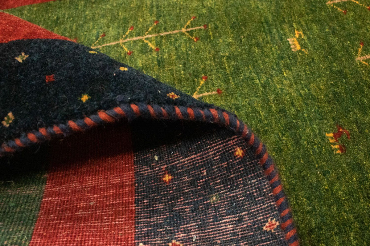 Alfombra de pasillo Alfombra Gabbeh - Loribaft Persa - 203 x 94 cm - multicolor