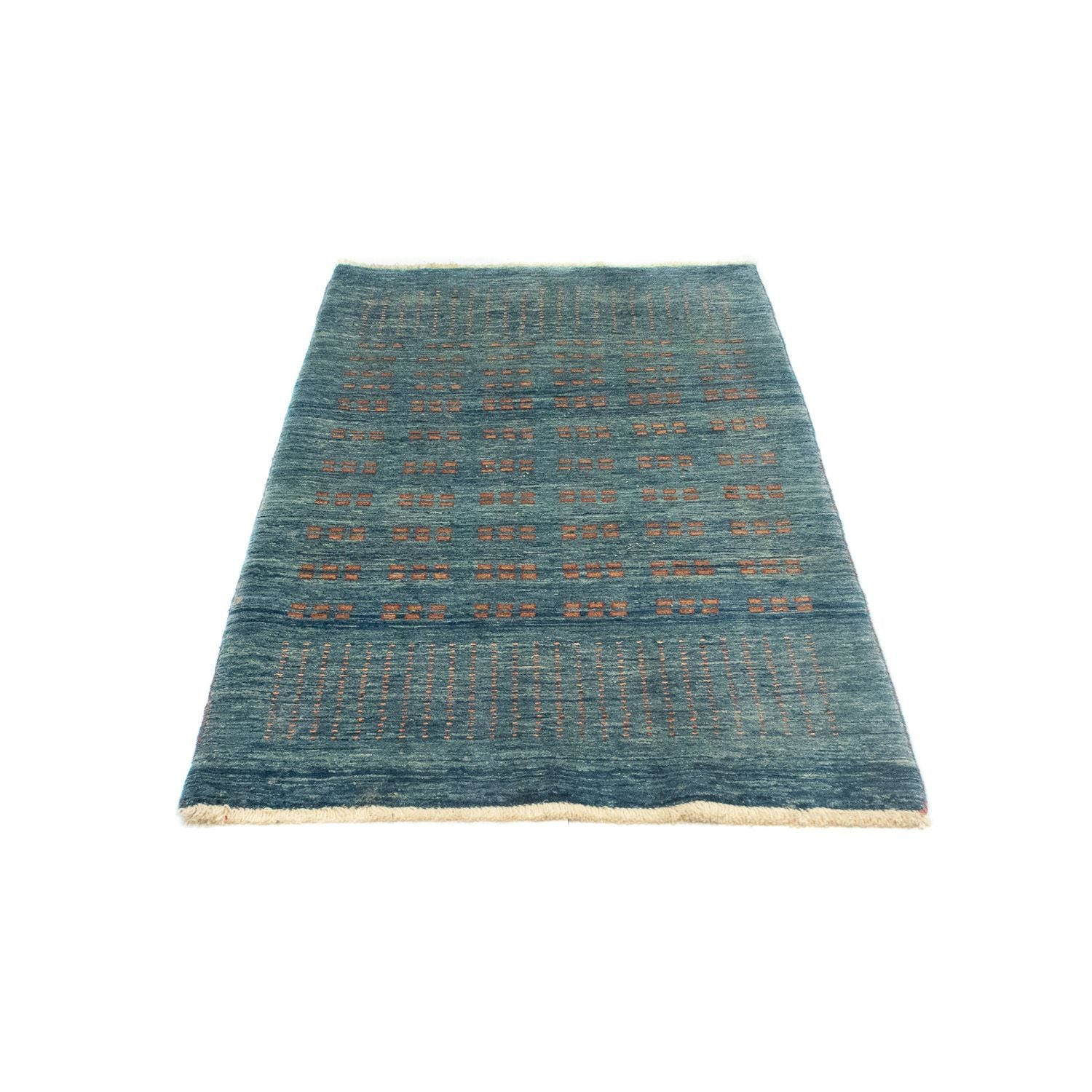 Alfombra de pasillo Alfombra Gabbeh - Loribaft Persa - 188 x 86 cm - azul