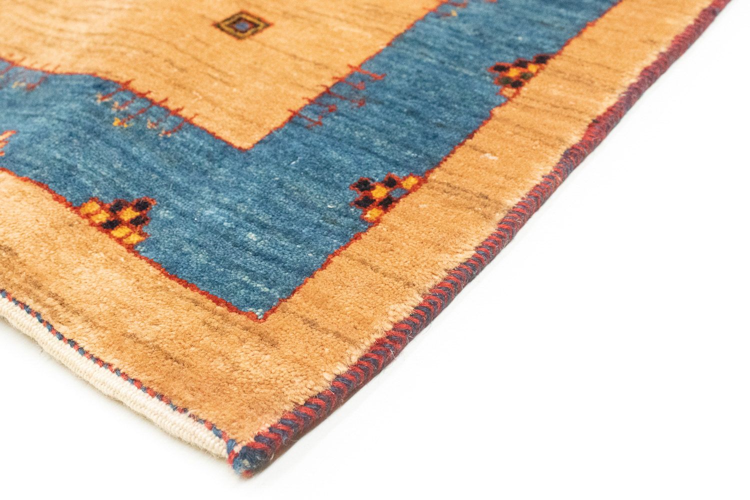 Alfombra de pasillo Alfombra Gabbeh - Loribaft Persa - 300 x 85 cm - marrón claro