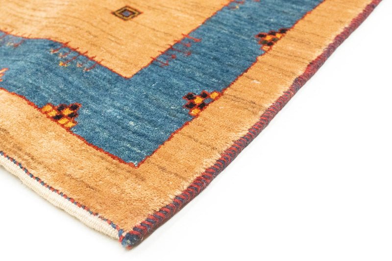 Alfombra de pasillo Alfombra Gabbeh - Loribaft Persa - 300 x 85 cm - marrón claro