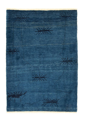 Alfombra Gabbeh - Loribaft Persa - 150 x 102 cm - azul oscuro