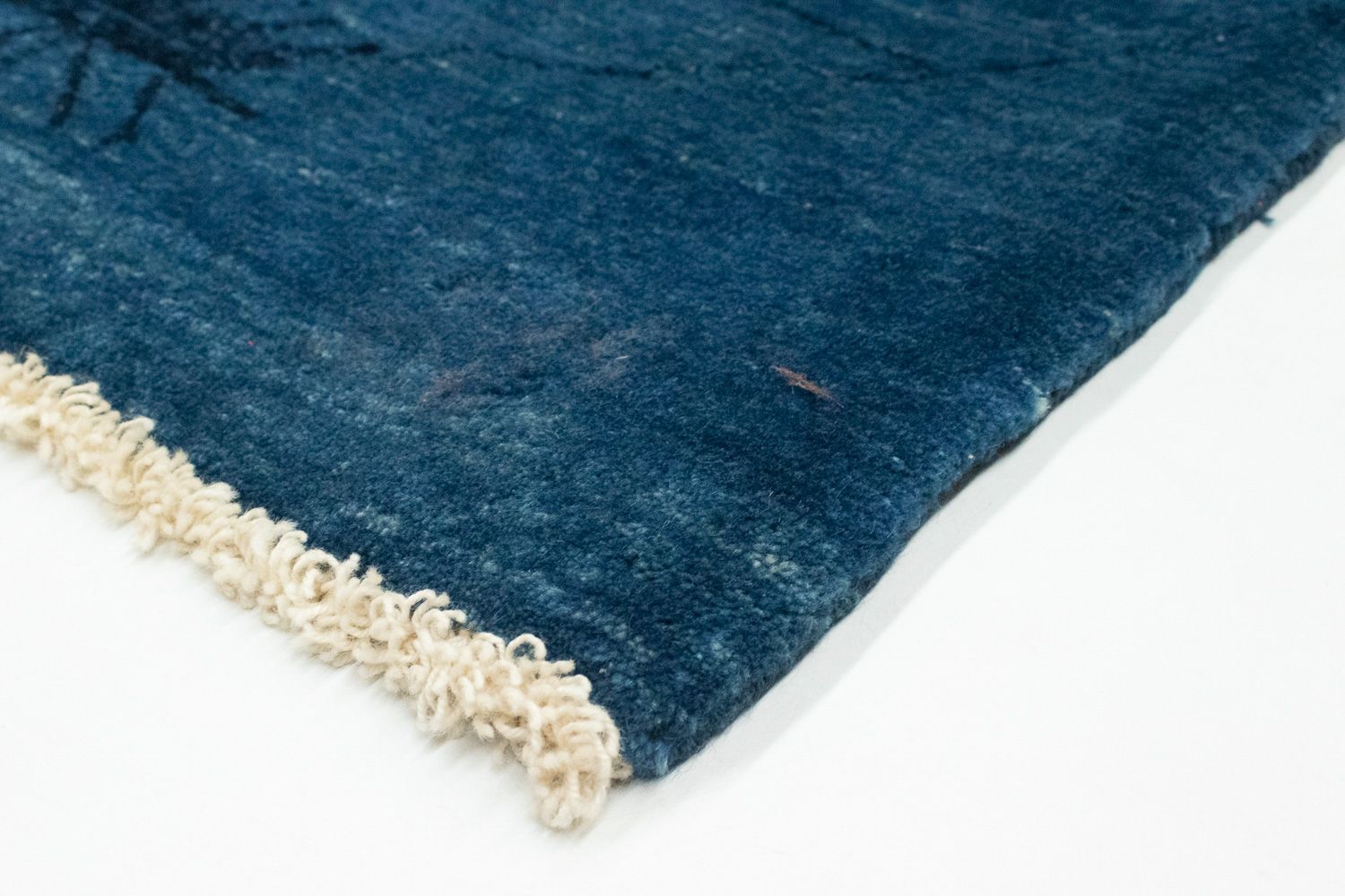 Alfombra Gabbeh - Loribaft Persa - 150 x 102 cm - azul oscuro