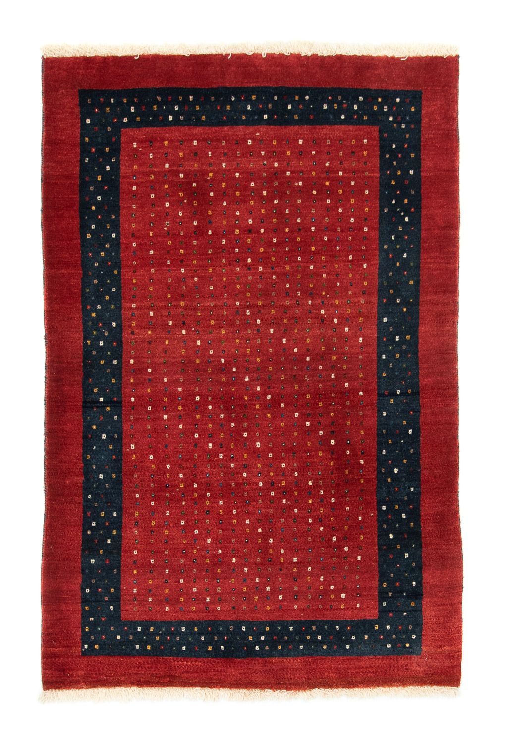 Alfombra Gabbeh - Loribaft Persa - 155 x 103 cm - rojo