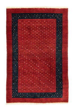 Alfombra Gabbeh - Loribaft Persa - 155 x 103 cm - rojo