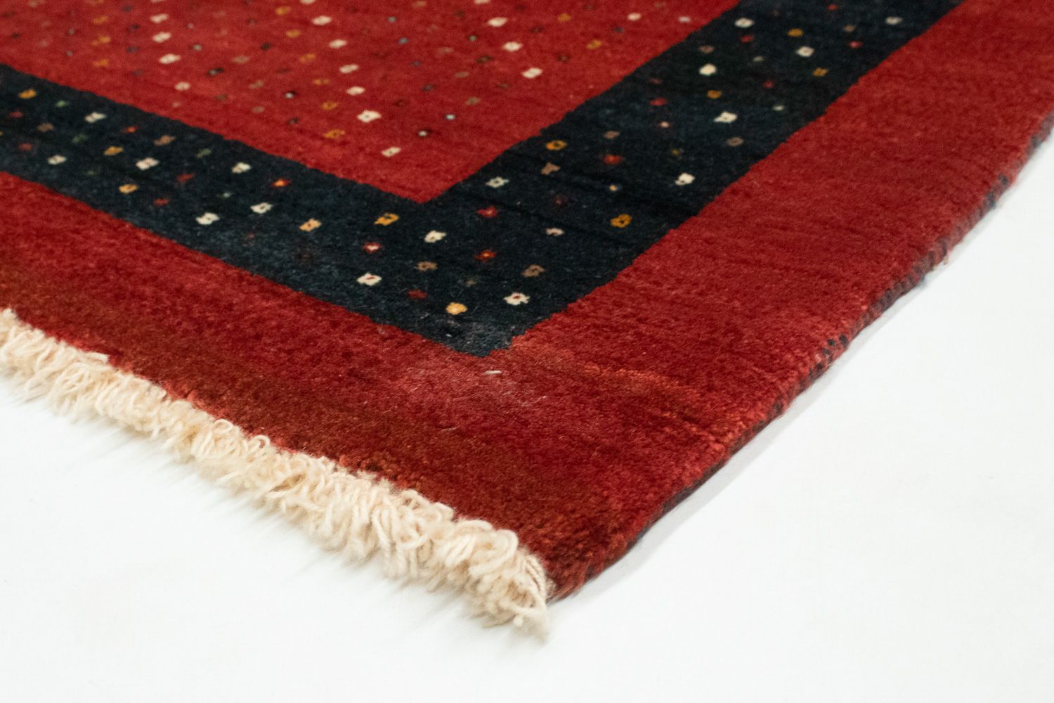 Alfombra Gabbeh - Loribaft Persa - 155 x 103 cm - rojo
