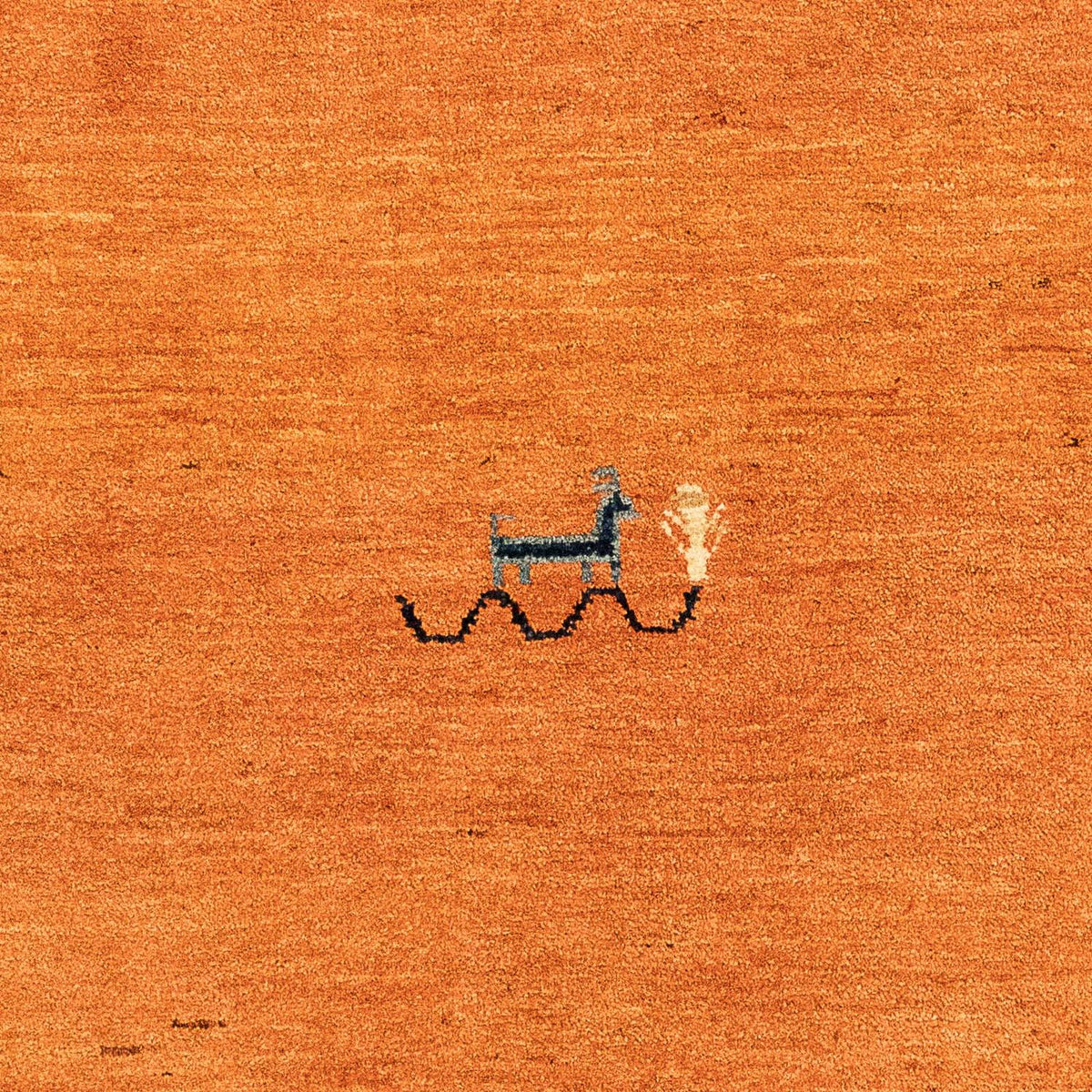 Alfombra Gabbeh - Loribaft Persa - 130 x 80 cm - óxido