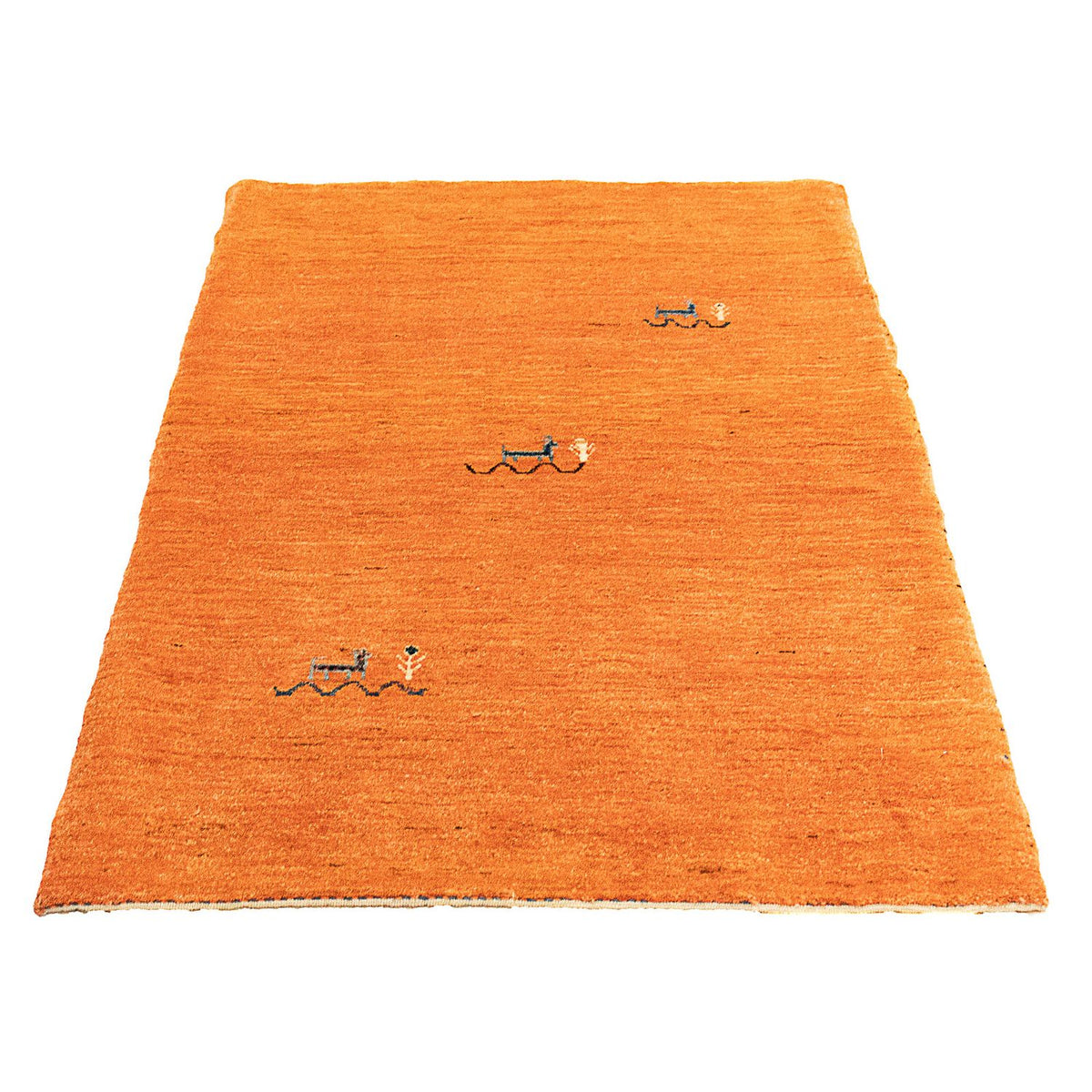 Alfombra Gabbeh - Loribaft Persa - 130 x 80 cm - óxido