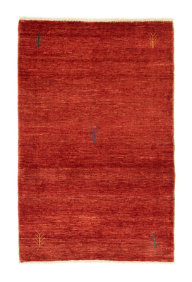 Alfombra Gabbeh - Loribaft Persa - 146 x 90 cm - rojo