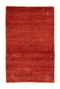Alfombra Gabbeh - Loribaft Persa - 146 x 90 cm - rojo