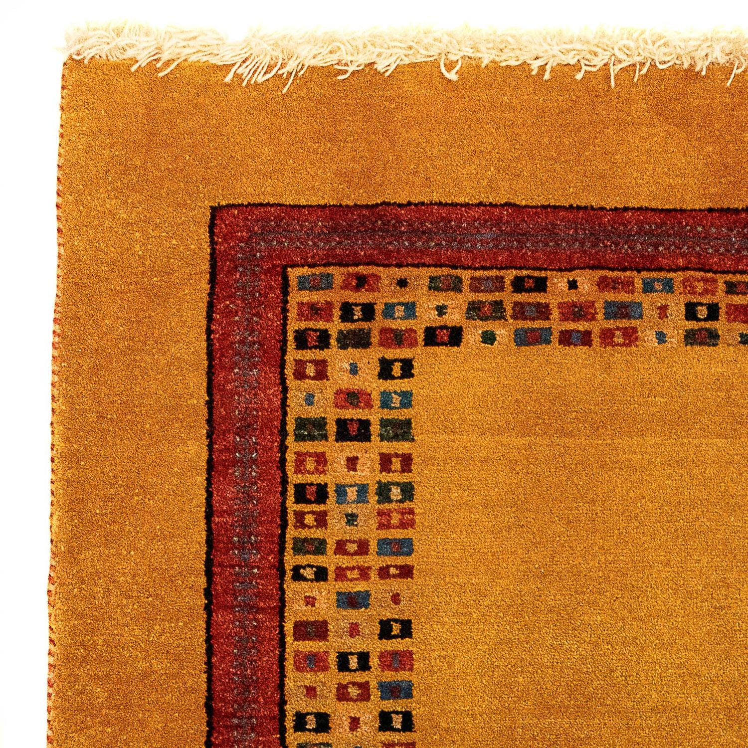 Alfombra Gabbeh - Loribaft Persa - 118 x 84 cm - marrón