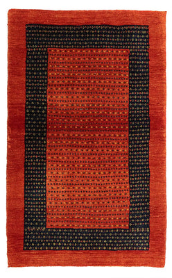 Alfombra Gabbeh - Loribaft Persa - 136 x 82 cm - rojo oscuro