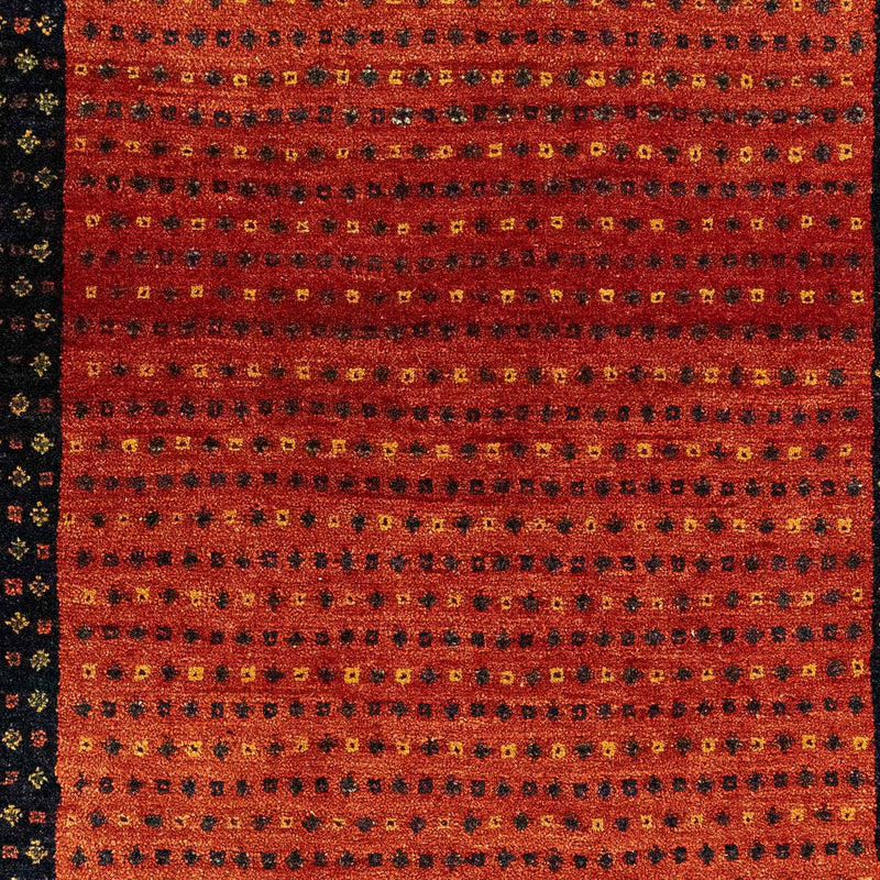 Alfombra Gabbeh - Loribaft Persa - 136 x 82 cm - rojo oscuro