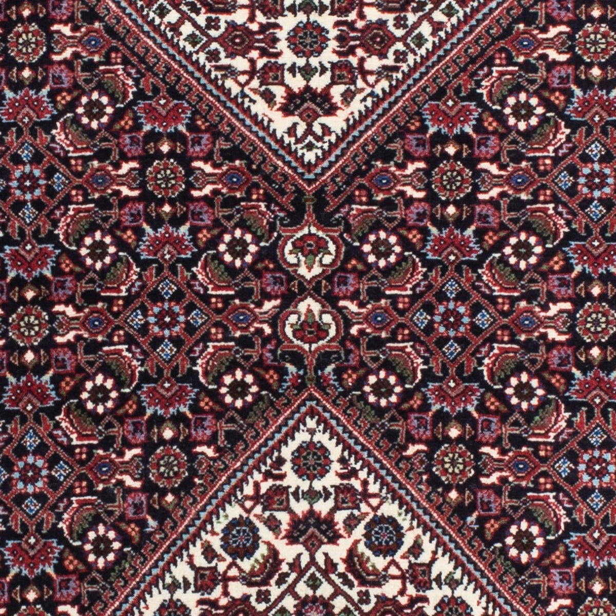 Alfombra de pasillo Alfombra persa - Bidjar - 194 x 79 cm - azul oscuro