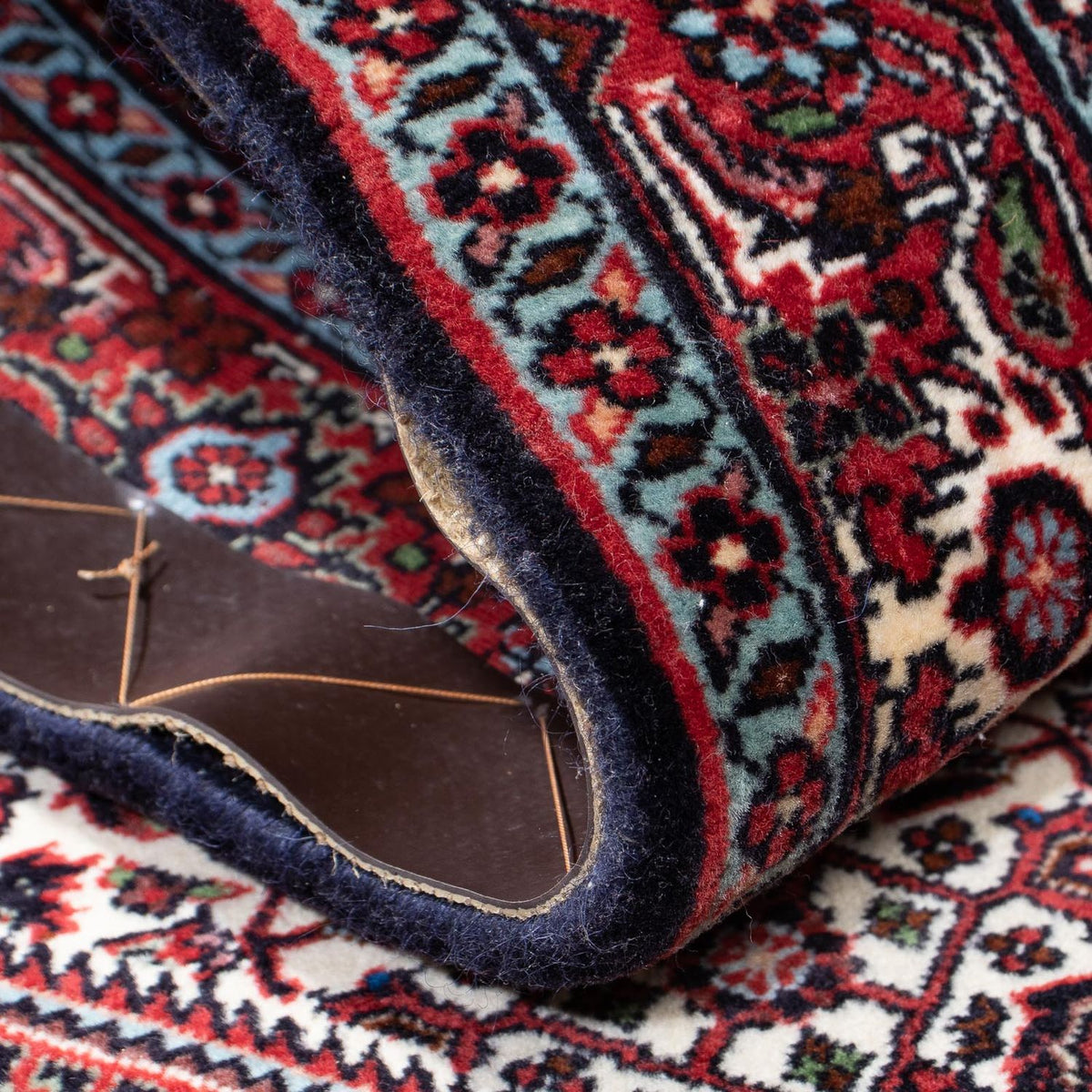 Alfombra de pasillo Alfombra persa - Bidjar - 194 x 79 cm - azul oscuro