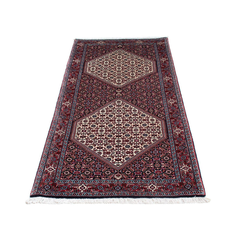 Alfombra de pasillo Alfombra persa - Bidjar - 194 x 79 cm - azul oscuro