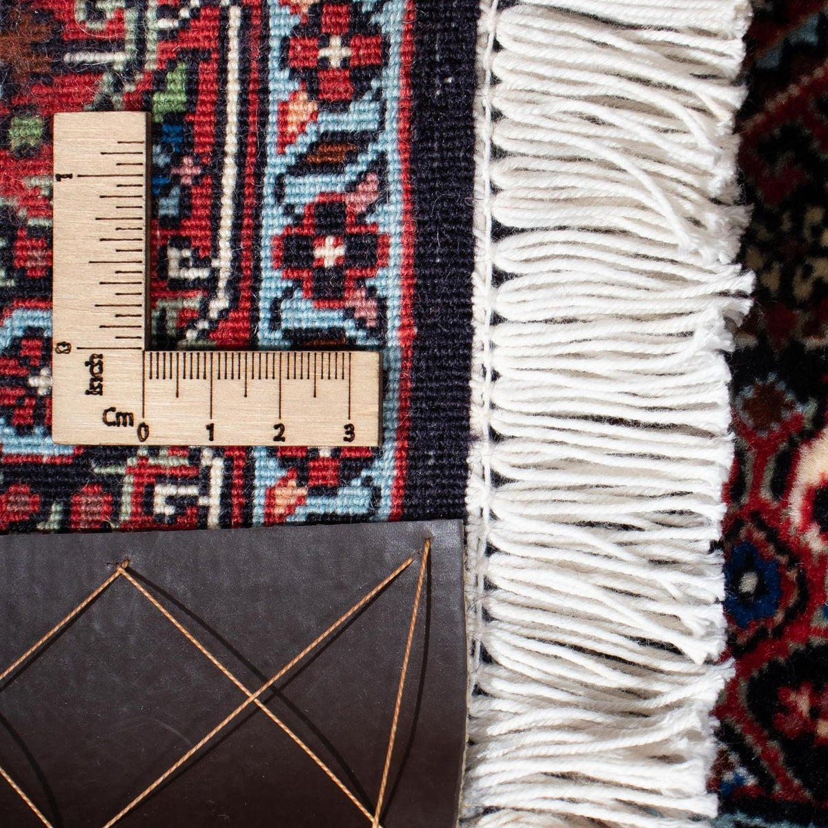 Alfombra de pasillo Alfombra persa - Bidjar - 194 x 79 cm - azul oscuro