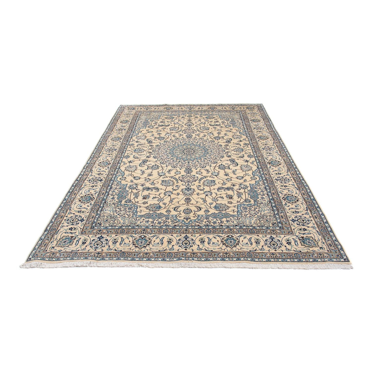 Alfombra persa - Nain - 305 x 198 cm - beige