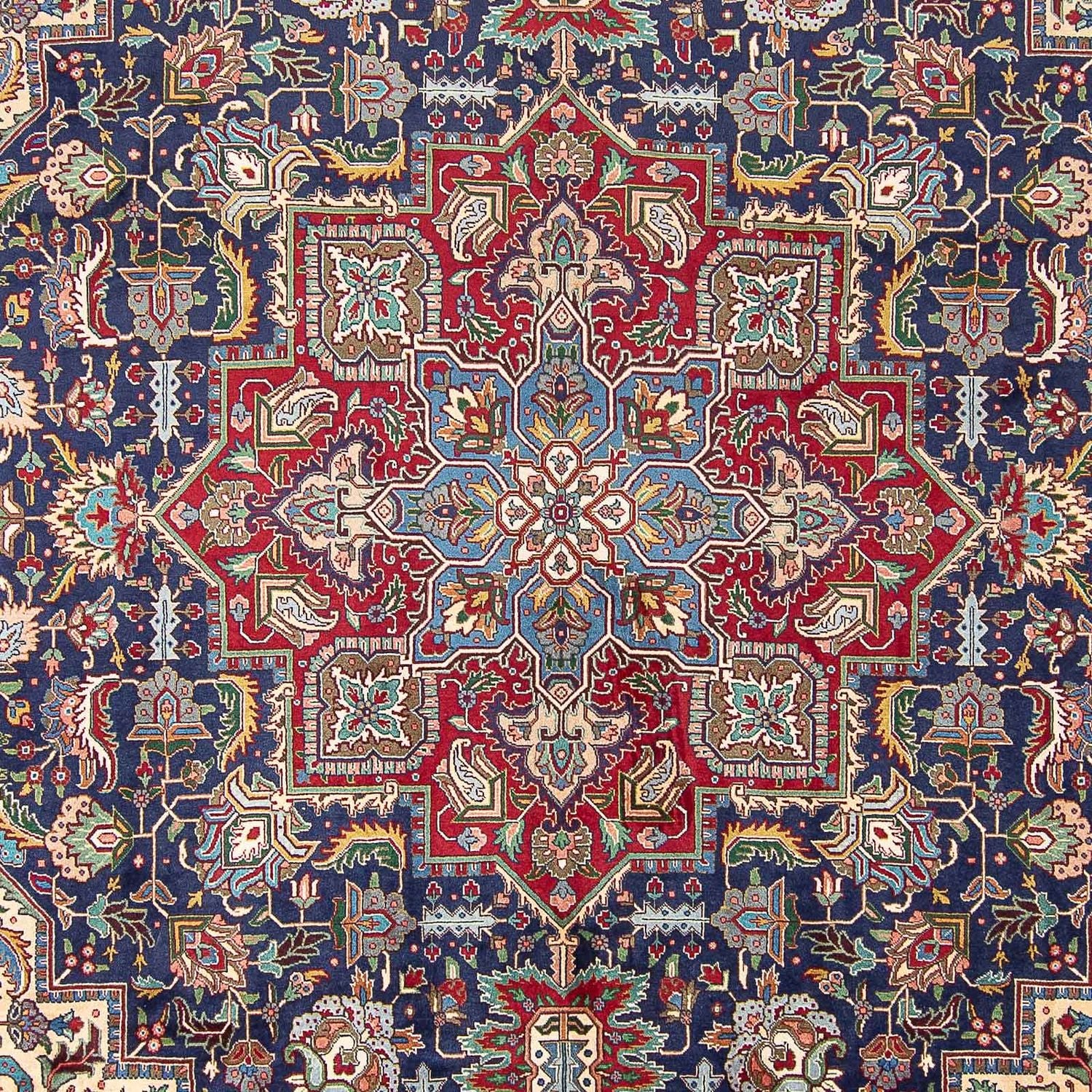 Alfombra Persa - Tabriz - Real - 405 x 305 cm - azul