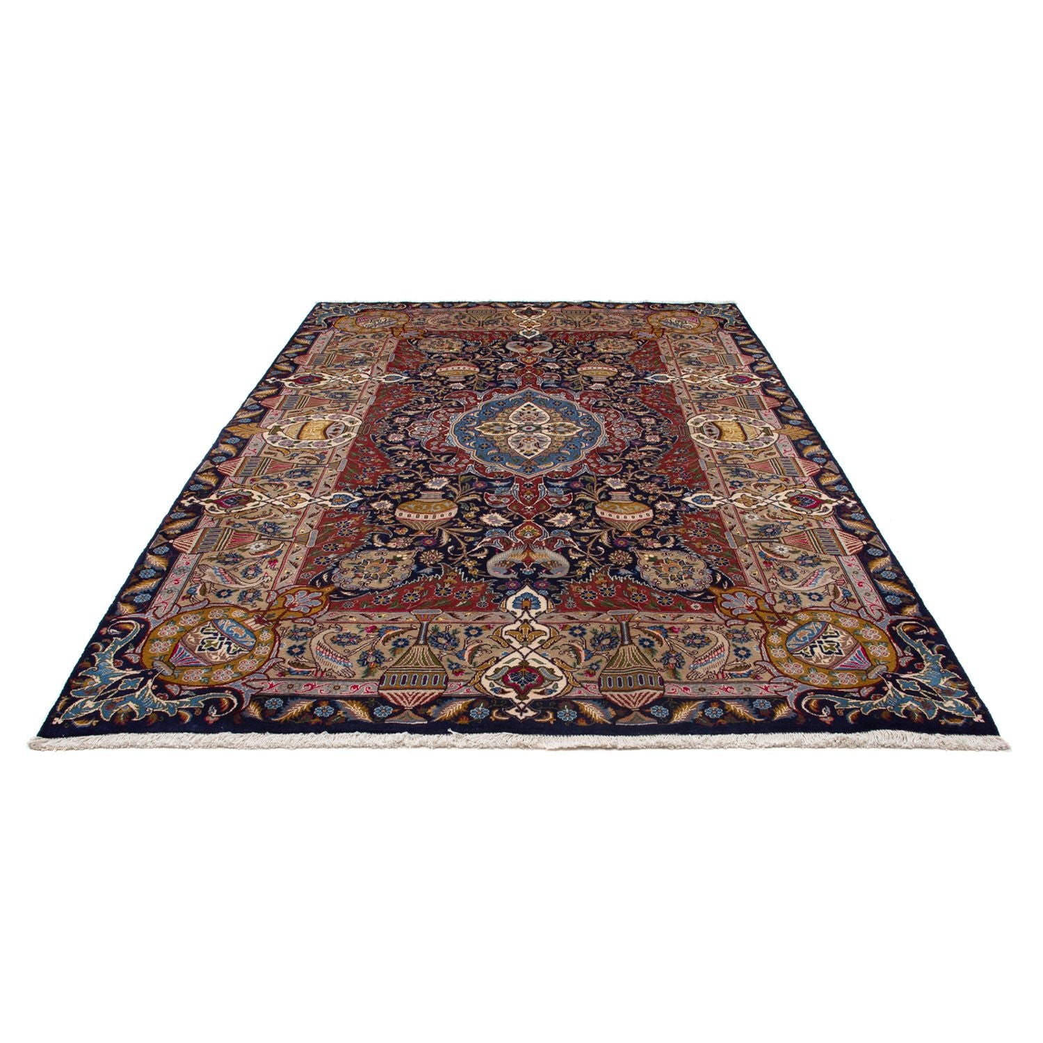 Alfombra persa - Clásica - 288 x 203 cm - azul oscuro