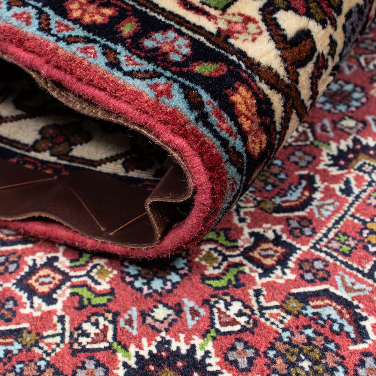 Alfombra persa - Bidjar - 199 x 140 cm - azul oscuro