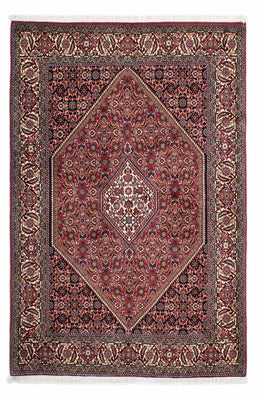 Alfombra persa - Bidjar - 210 x 141 cm - rojo