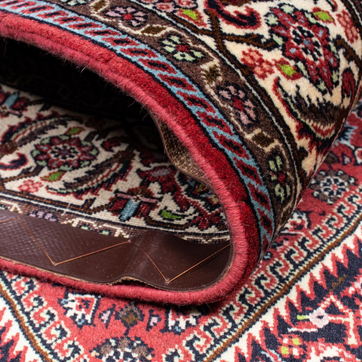 Alfombra persa - Bidjar - 210 x 141 cm - rojo