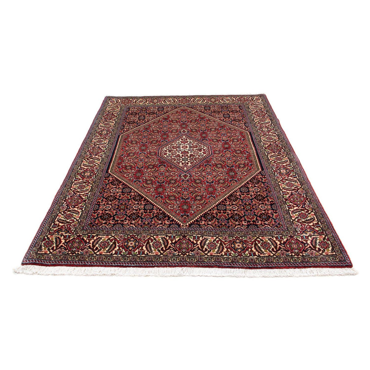 Alfombra persa - Bidjar - 210 x 141 cm - rojo