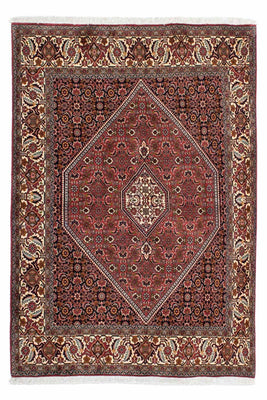 Alfombra persa - Bidjar - 203 x 139 cm - rojo