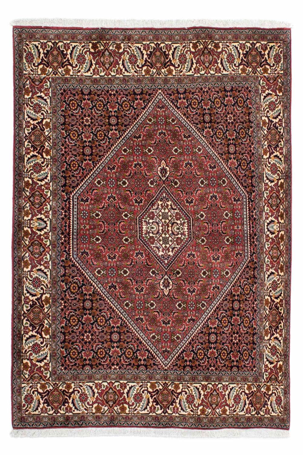 Alfombra persa - Bidjar - 203 x 139 cm - rojo