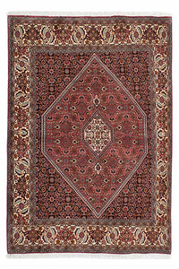 Alfombra persa - Bidjar - 203 x 139 cm - rojo