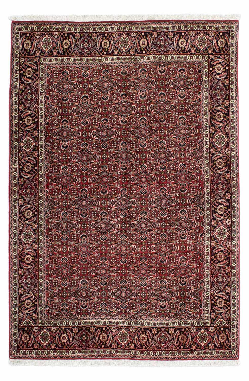 Alfombra persa - Bidjar - 208 x 139 cm - rojo