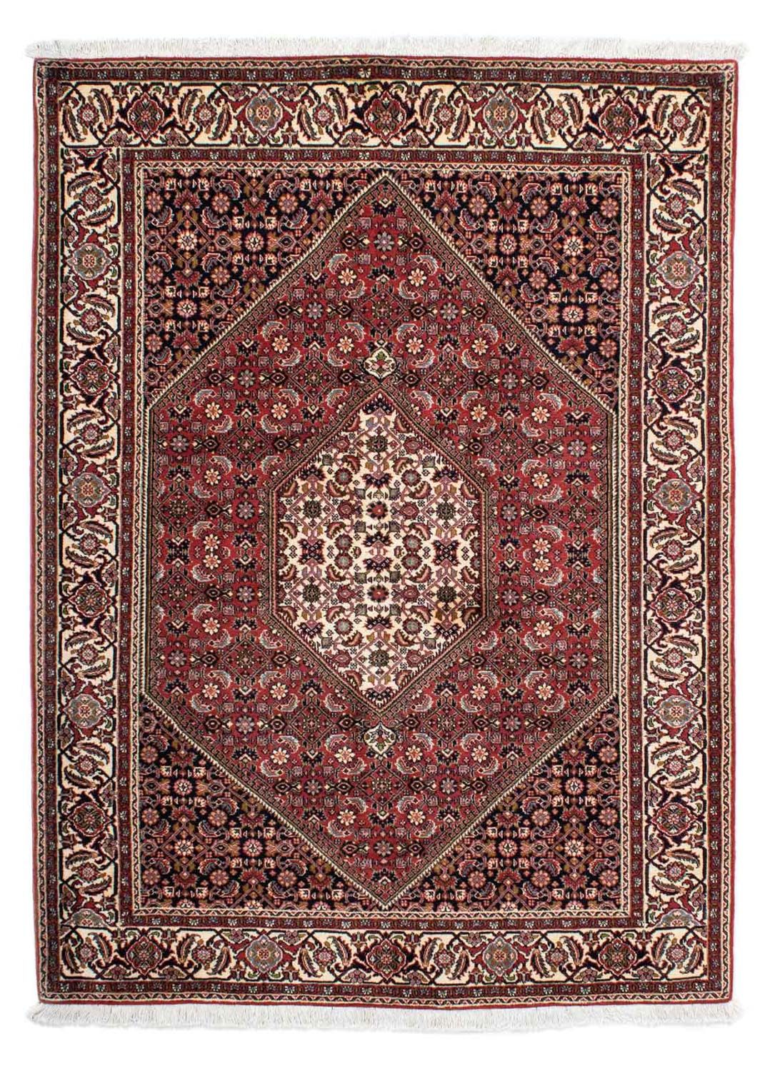 Alfombra persa - Bidjar - 198 x 147 cm - rojo