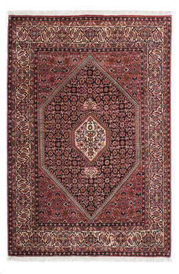 Alfombra persa - Bidjar - 206 x 136 cm - rojo