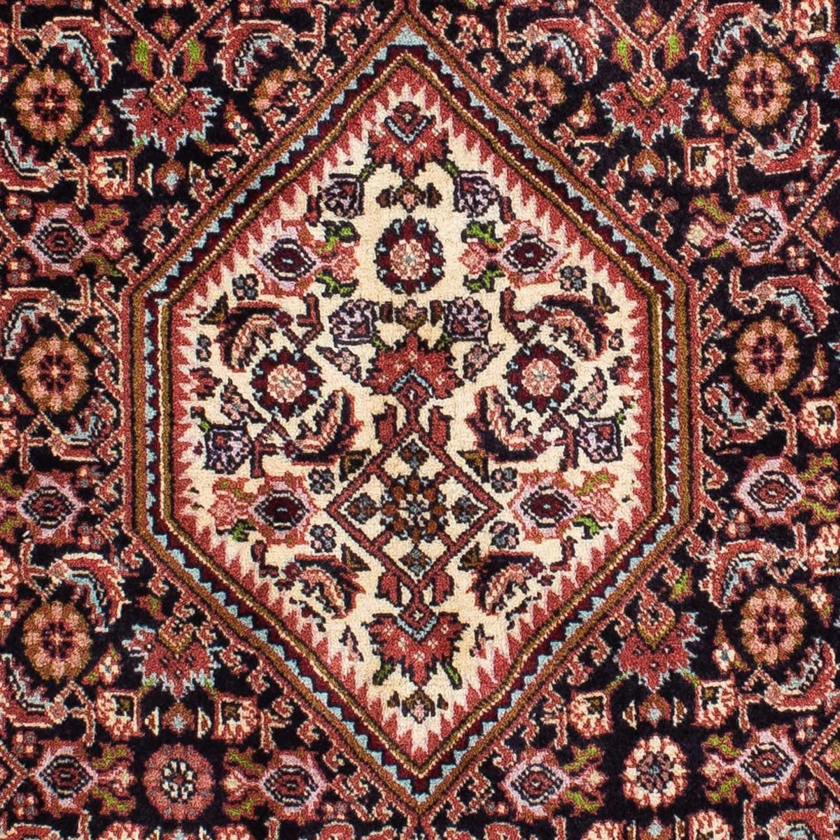 Alfombra persa - Bidjar - 206 x 136 cm - rojo