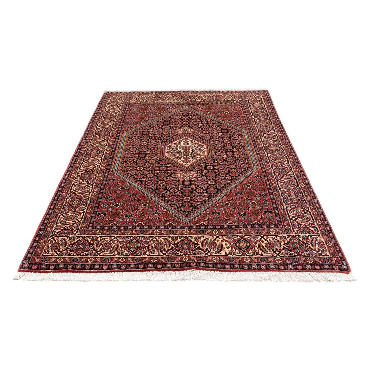 Alfombra persa - Bidjar - 206 x 136 cm - rojo