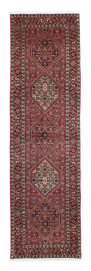 Alfombra de pasillo Alfombra persa - Bidjar - 295 x 82 cm - rojo claro
