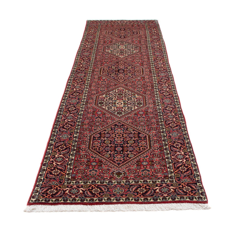 Alfombra de pasillo Alfombra persa - Bidjar - 295 x 82 cm - rojo claro