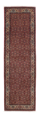 Alfombra de pasillo Alfombra persa - Bidjar - 285 x 84 cm - rojo oscuro